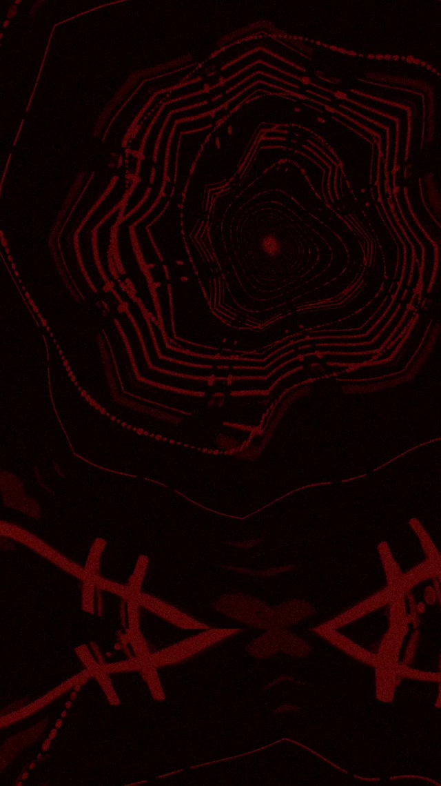 VJ loop Túnel de Neó Carmesí Barbat X Circuit 9:16 Reels 60fps Estalvi de pantalla