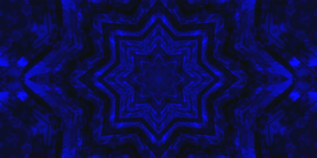 Túnel de Neó Blau Estrella Estalviapantalles 2:1 Univisium 60fps VJLoops