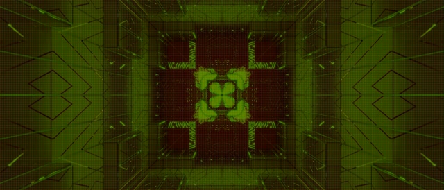 Túnel Neó Graella Verd Vòrtex Vj Loop 21:9 Ultraample 60fps Estalviapantalles