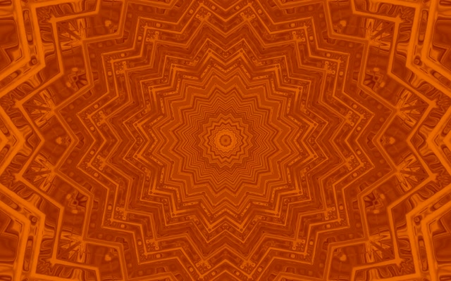 Calidoscopi Estel Taronja Túnel de Neó VJ Loop 60fps 16:10 MacBook Estalvi de Pantalla