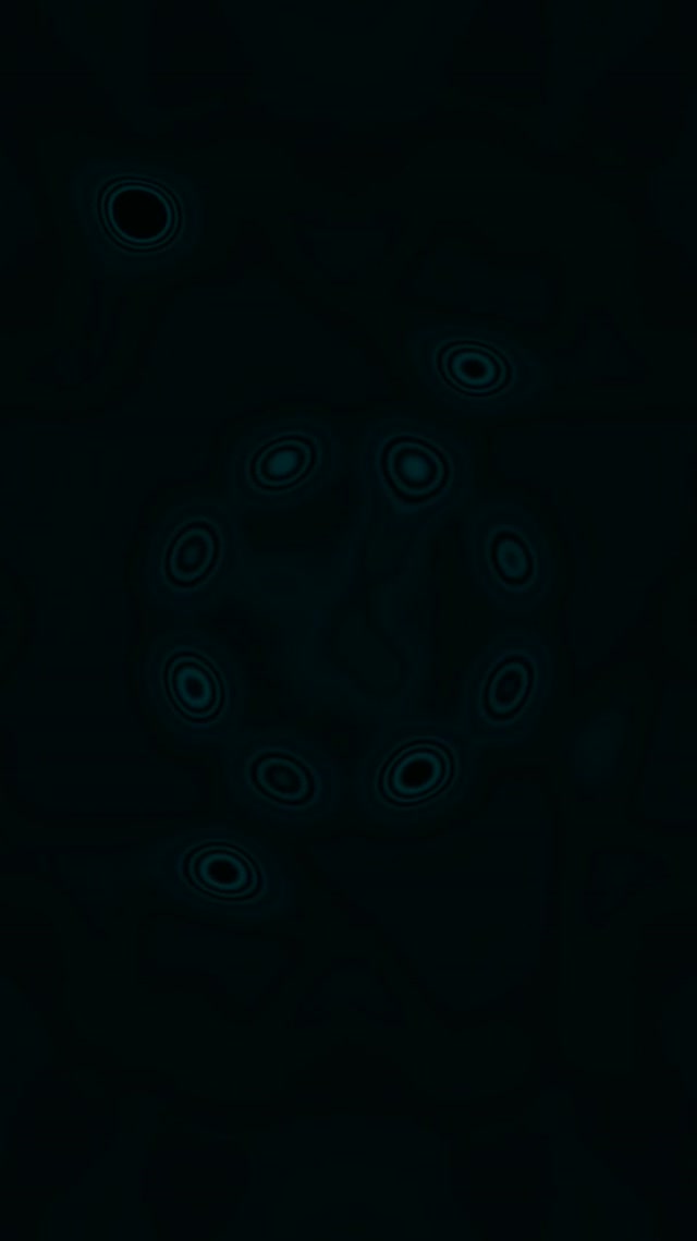 Túnel de Neó Pulsació de Gota Turquesa VJ Loop 9:16 Reels 60fps Protector de Pantalla