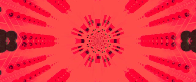 Túnel de Neó Calidoscopi Vermell Explosió VJLoops 2.39:1 Cinemascope 60fps Protector de Pantalla