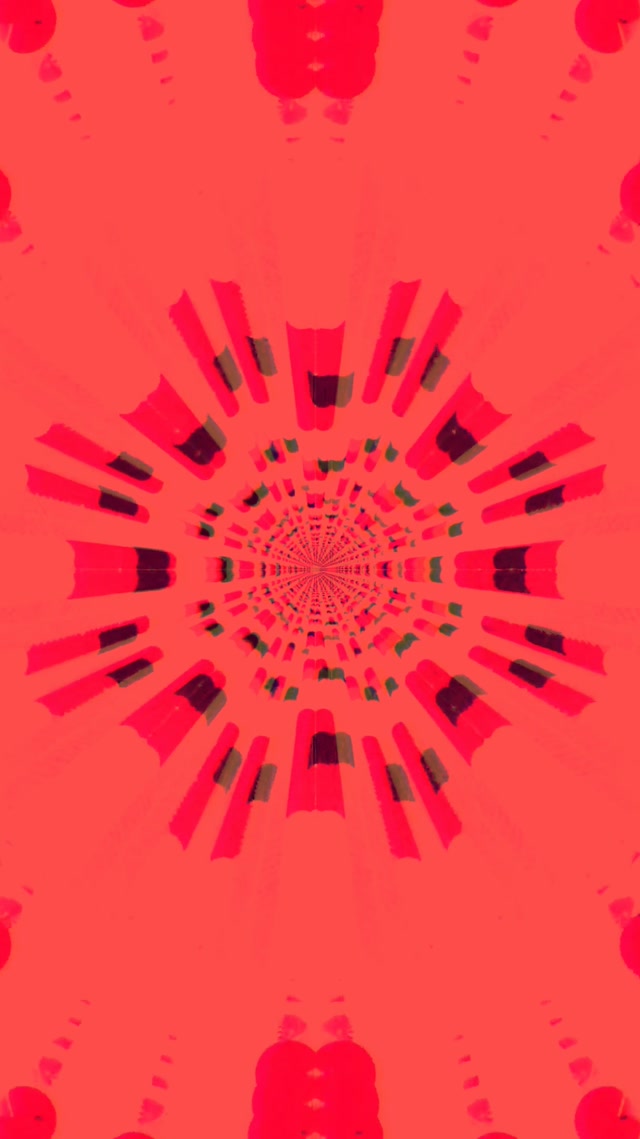 Túnel de Neó Esclat Radial Vermell VjLoops 9:16 Reels 60fps Estalviapantalles