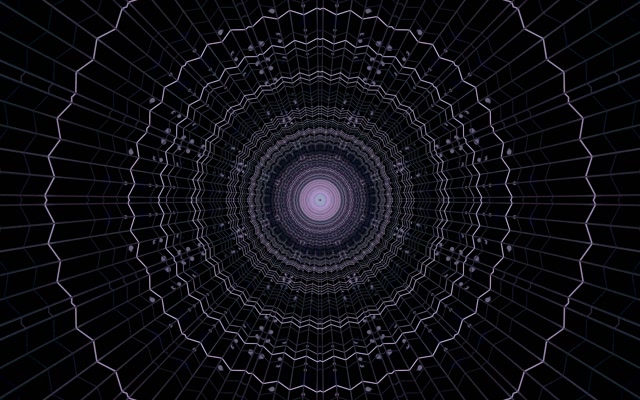 Túnel Neon Violeta Teranyina Vòrtex VJLoops 60fps 16:10 Macbook Salvapantalles