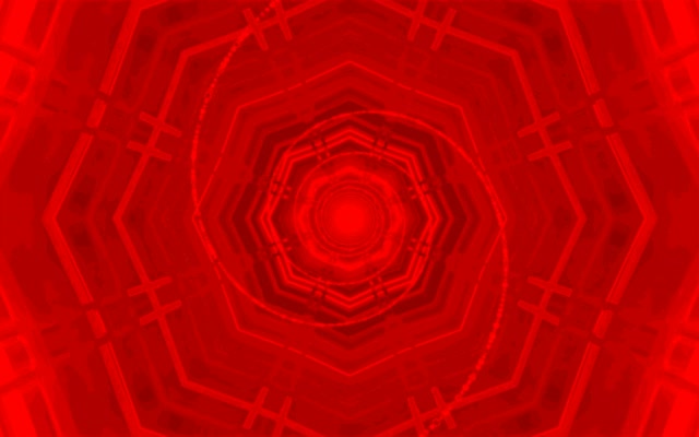 Túnel Neó Vermell Octàgon Vòrtex Vj Loop 60fps 16:10 MacBook Estalviapantalles