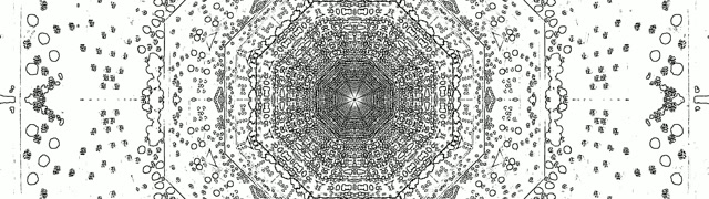 Túnel de Neó Octàgon Vòrtex VJLoops 60fps 32:9 Super Ultraample Protector de Pantalla