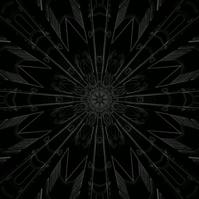 Túnel de Neó Explosió Estrella Fractal Fosca Vj Loop 1:1 Square 60fps Estalviapantalles