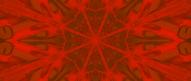 Estrella Fractal Vermell Túnel Neon VJLoops 21:9 Ultrawide 60fps Salvapantalles