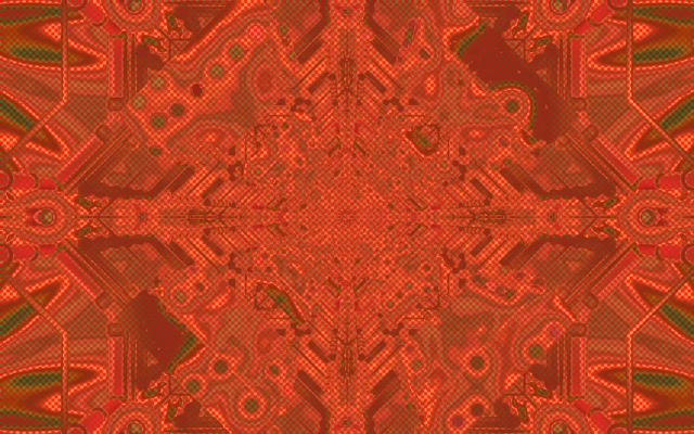 Fractal Vermell Caleidoscopi Túnel de Neó VJ Loop 16:10 Macbook 60fps Protector de Pantalla