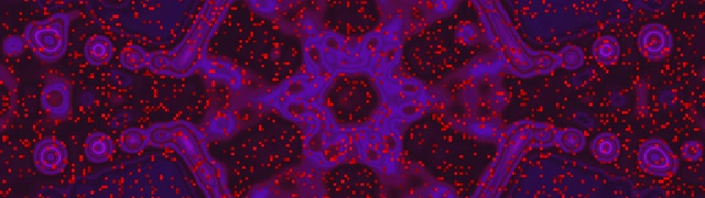 Túnel Neó Porpra Vermell Massa Orgànica VJ Loop 32:9 Super Ultraample 60fps Estalviapantalles