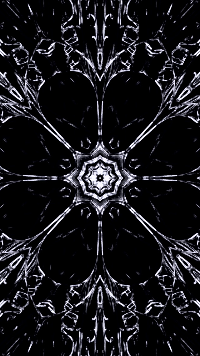 Túnel Neó Blanc Negre Calidoscopi Protector de Pantalla 60fps 9:16 Reels VJLoops