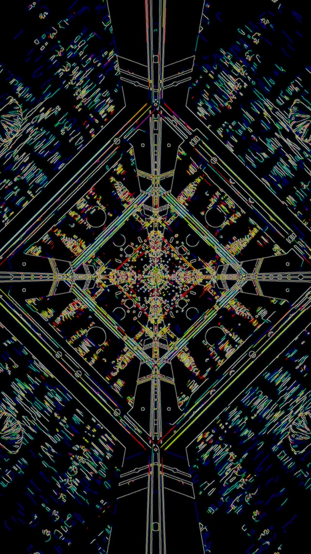 Túnel de Neó Estalvi de Pantalla PC 60fps 9:16 Reels Colorit Simètric VJ Loop