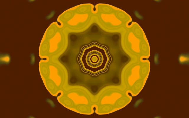 Túnel de Neó Taronja Mandala Estalvi de Pantalla 60fps 16:10 MacBook VJ Loop