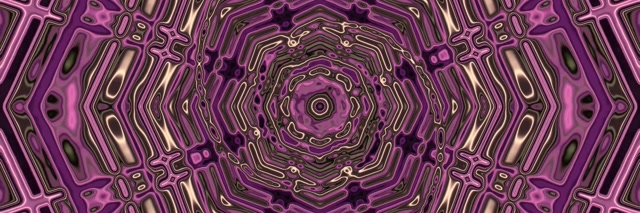 Fractal Porpra Calidoscopi Túnel Neó 3:1 Triple Ample 60fps Estalviapantalles Vj Loop