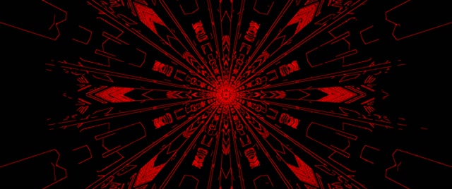 Túnel de Neó Esclat Calidoscopi Verd VJ Loop 2.39:1 Cinemascope 60fps Protector de Pantalla