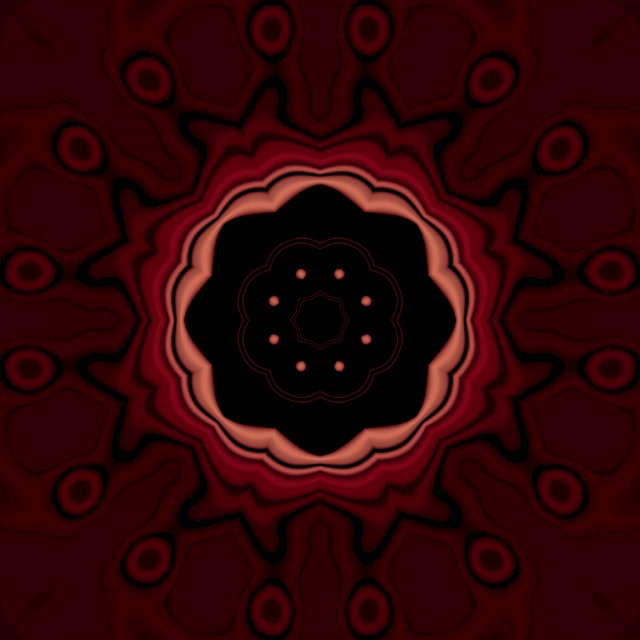 Túnel de Neó Vermell Explosió Estel Calidoscopi VJLoops 1:1 Quadrat 60fps Protector de Pantalla