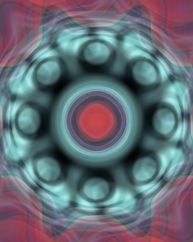 Pulsating Red Neon Tunnel 4:5 Instagram 60fps VJ Loop Screensaver