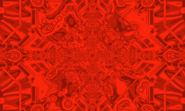 Red Mechanical Kaleidoscope Neon Tunnel Vj Loop 5:3 Wide 60fps Screensaver