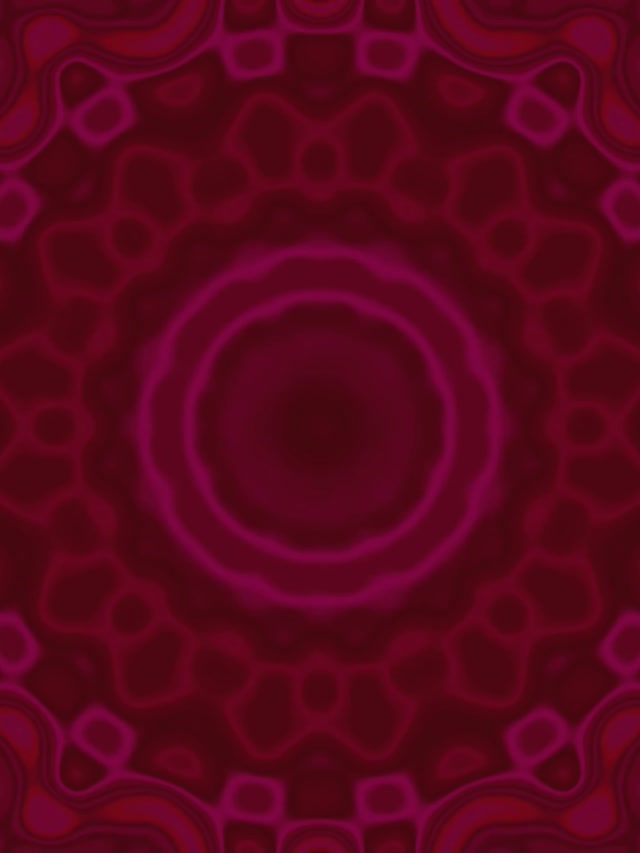 Magenta Ripple Mandala Neon Tunnel VJ Loop 3:4 iPad Portrait 60fps Screensaver