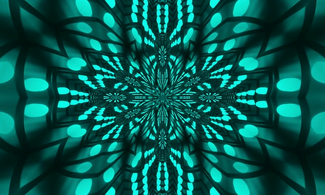 Neon Tunnel Red Fractal Mandala Burst VJ Loop 5:3 Wide 60fps Screensaver