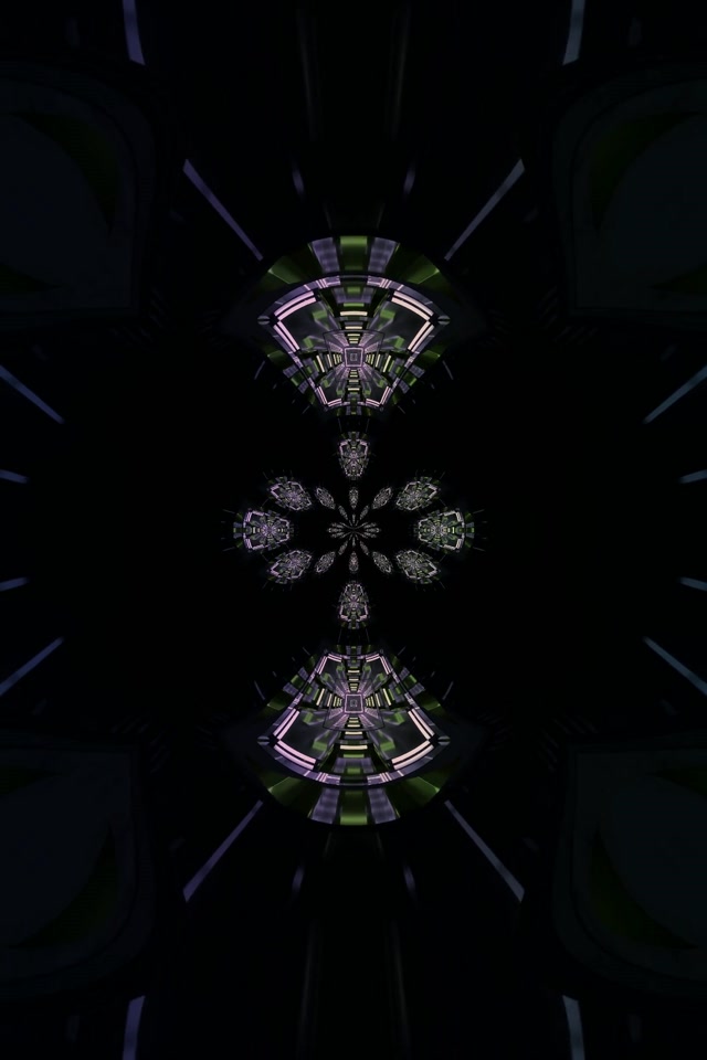 Neon Tunnel Radial Vortex 2:3 Portrait 60fps VJ Loop Screensaver