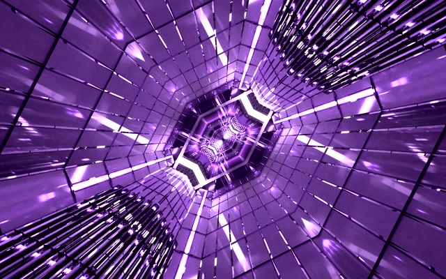 Fialový Neon Tunel Šetřič Obrazovky VJ Loop 60fps 16:10 MacBook