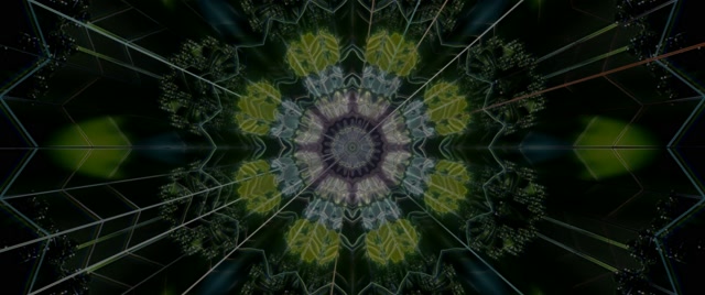 Hypnotic Neon Tunnel Kaleidoscope Vortex | 2.39:1 Cinemascope 60fps Screensaver