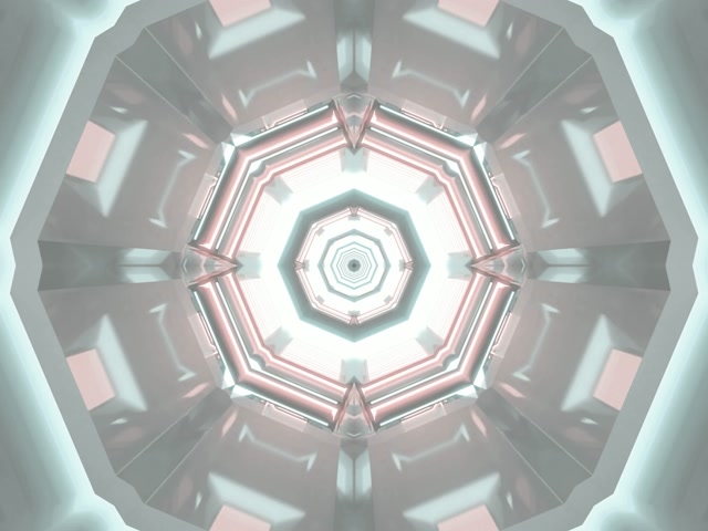 Neon Tunnel Octagon Vortex Vj Loop 4:3 Classic 60fps Screensaver