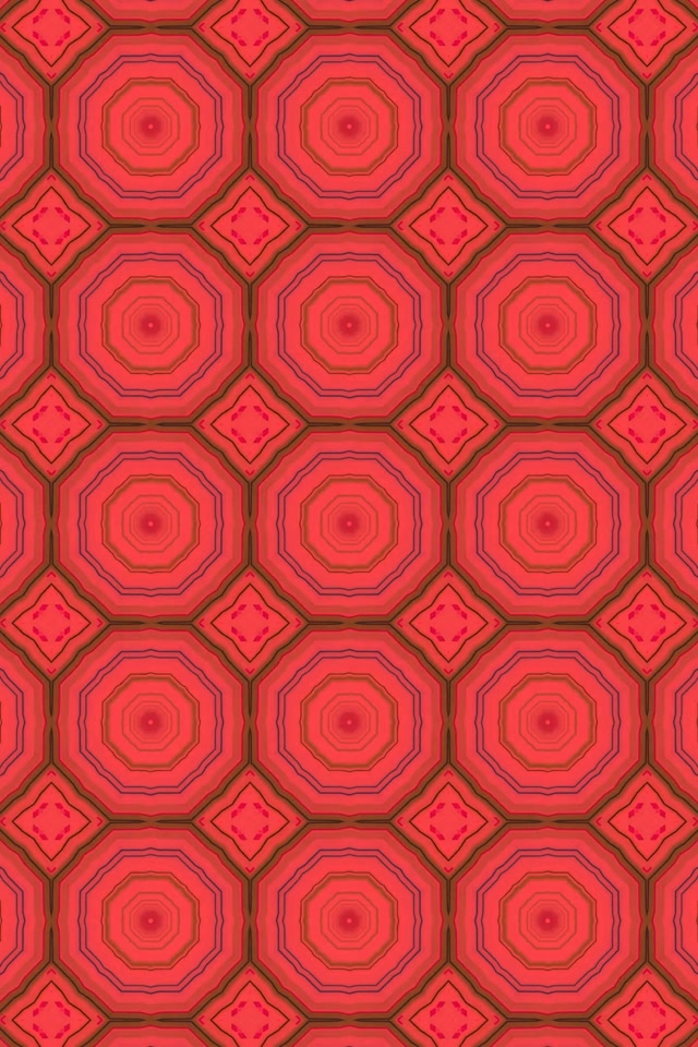 Red Octagon Neon Tunnel Screensaver 60fps 2:3 Photo Portrait Vj Loop