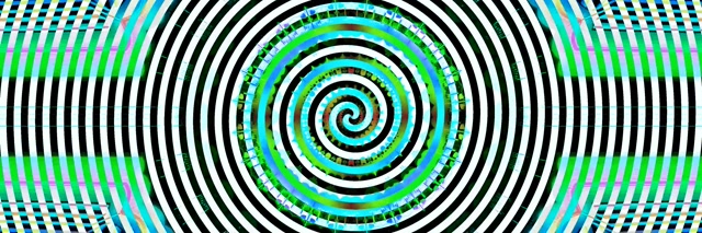 Neonový Tunel Hypnotická ČB Spirála VJ Loop 3:1 Trojitě Široký 60fps Spořič