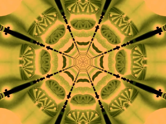 Neon Tunnel Kaleidoscope Octagon Vj Loop 4:3 Classic 60fps Screensaver