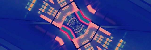 Neon Tunnel Spiraling Vortex 3:1 Triple Wide 60fps VJ Loop Screensaver