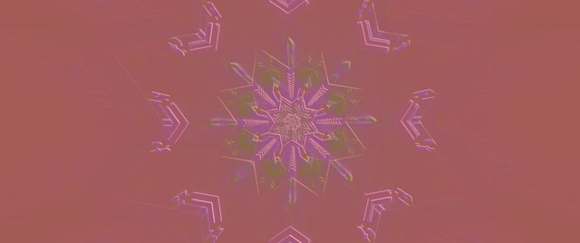 Neon Tunel Růžová Vločka 60fps 2.39:1 Cinemascope Šetřič Obrazovky VJ Loop