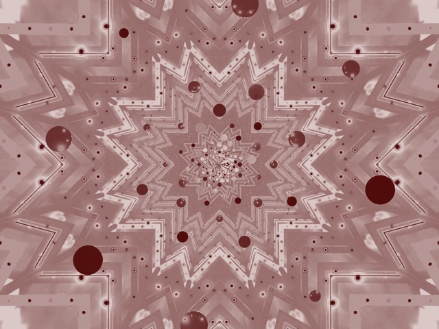 VJLoops Neonový Tunel Růžová Hvězda Kaleidoskop 4:3 Klasický 60fps Spořič Obrazovky