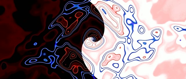 Neonový Tunel Vířivý Obrys Vortex VJ Loop 21:9 Ultrawide 60fps Spořič