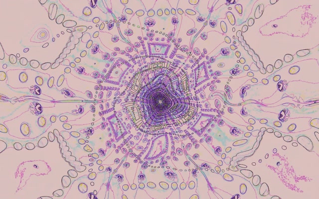 Neonový Tunel Mandala Koule VJLoops 16:10 macbook 60fps Šetřič Obrazovky