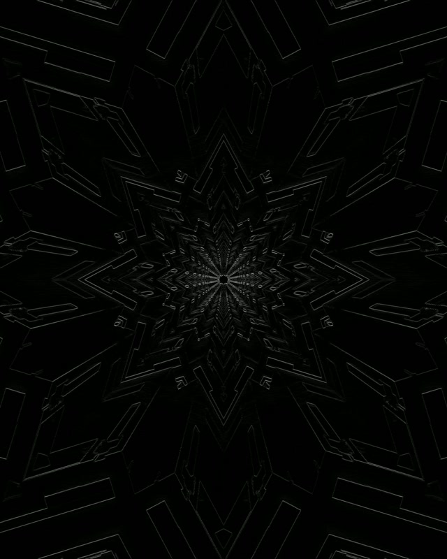 Tmavý fraktál hvězda neonový tunel VJ Loop 4:5 Instagram 60fps Spořič obrazovky