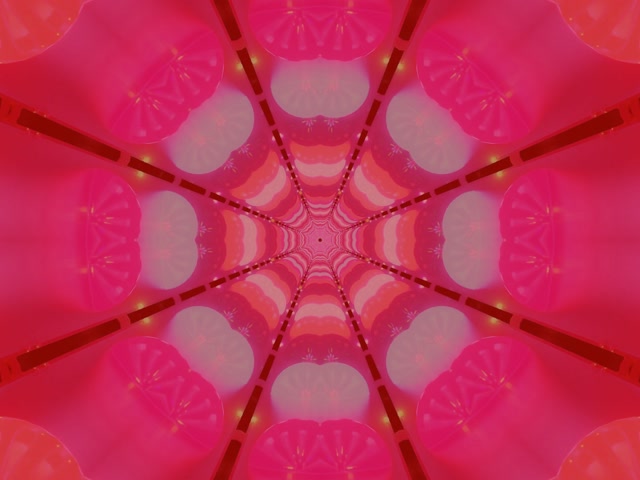 Neonový tunel červená pavoučí síť kaleidoskop Vj Loop 4:3 Classic 60fps šetřič obrazovky