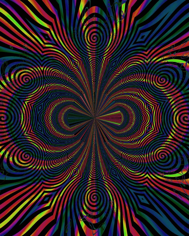 Neonový tunel spirála kaleidoskop VJ Loop 4:5 Instagram 60fps spořič obrazovky