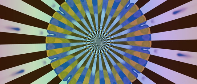 Neonový tunel kaleidoskop záblesk VJ Loop 21:9 ultra široký 60fps spořič obrazovky