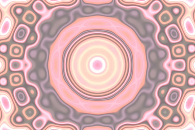 Neonový Tunel Broskvově Růžové Vlny Vortex VJLoops 3:2 Surface 60fps Spořič Obrazovky