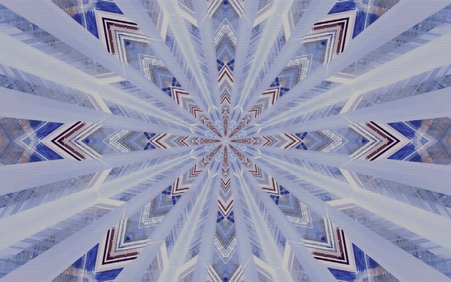 Modrý kaleidoskop neonový tunel spořič obrazovky 60fps 16:10 MacBook VJ Loop