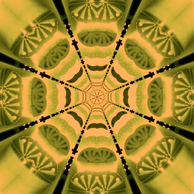 Neonový Tunel Kaleidoskop Síť VJLoops 1:1 Čtverec 60fps Spořič obrazovky