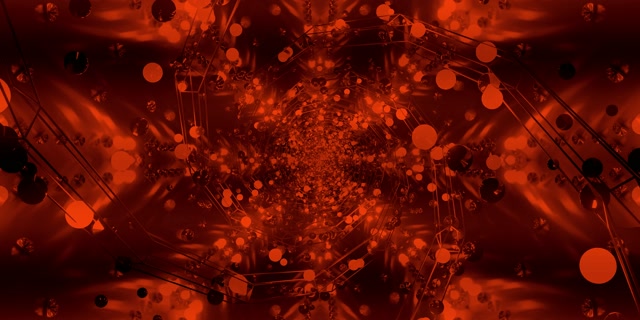 Červený Neon Tunel Spořič 60fps 2:1 Univisium VJ Loop PC Laptop