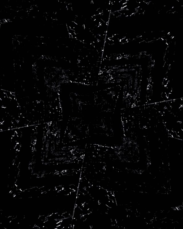 Neonový Tunel Tmavý Škrábanec Vír VJ Loop 4:5 Instagram 60fps Šetřič Obrazovky