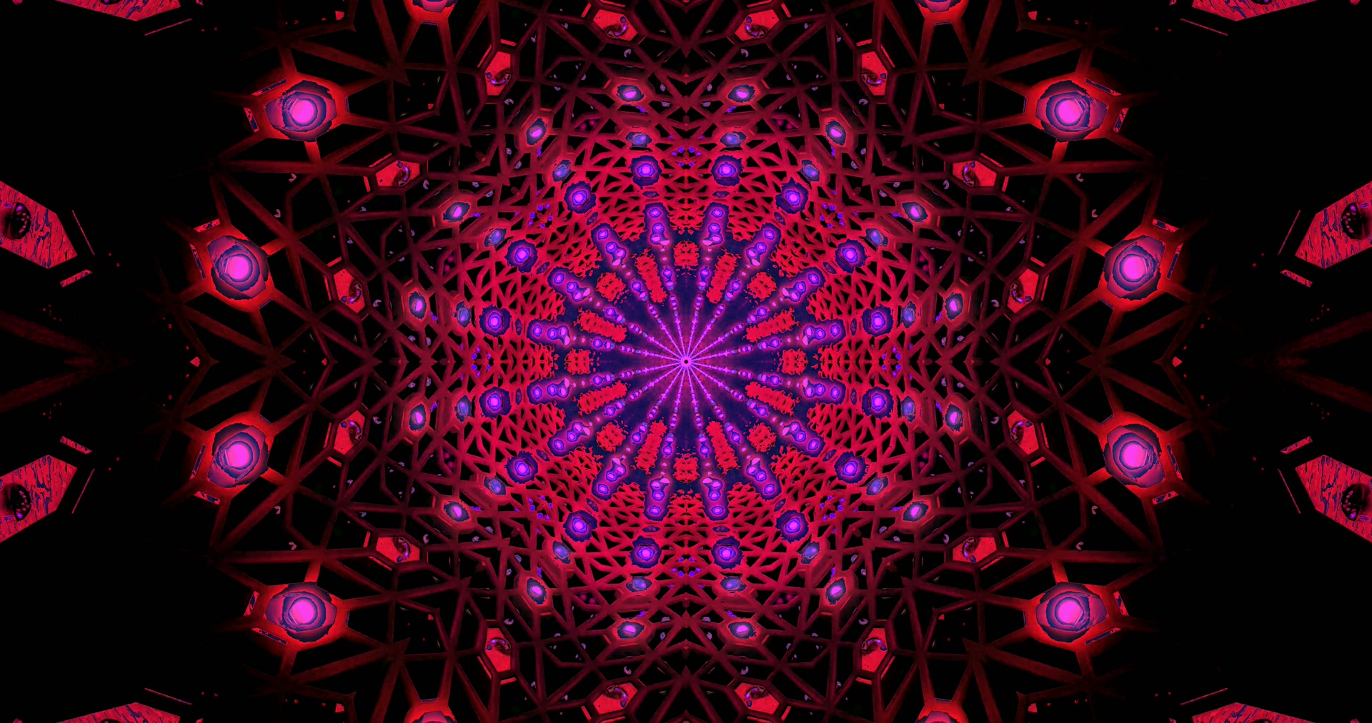 Twnnel Neon Coch Arbedydd Sgrin 4K UHD 60fps VJ Loop