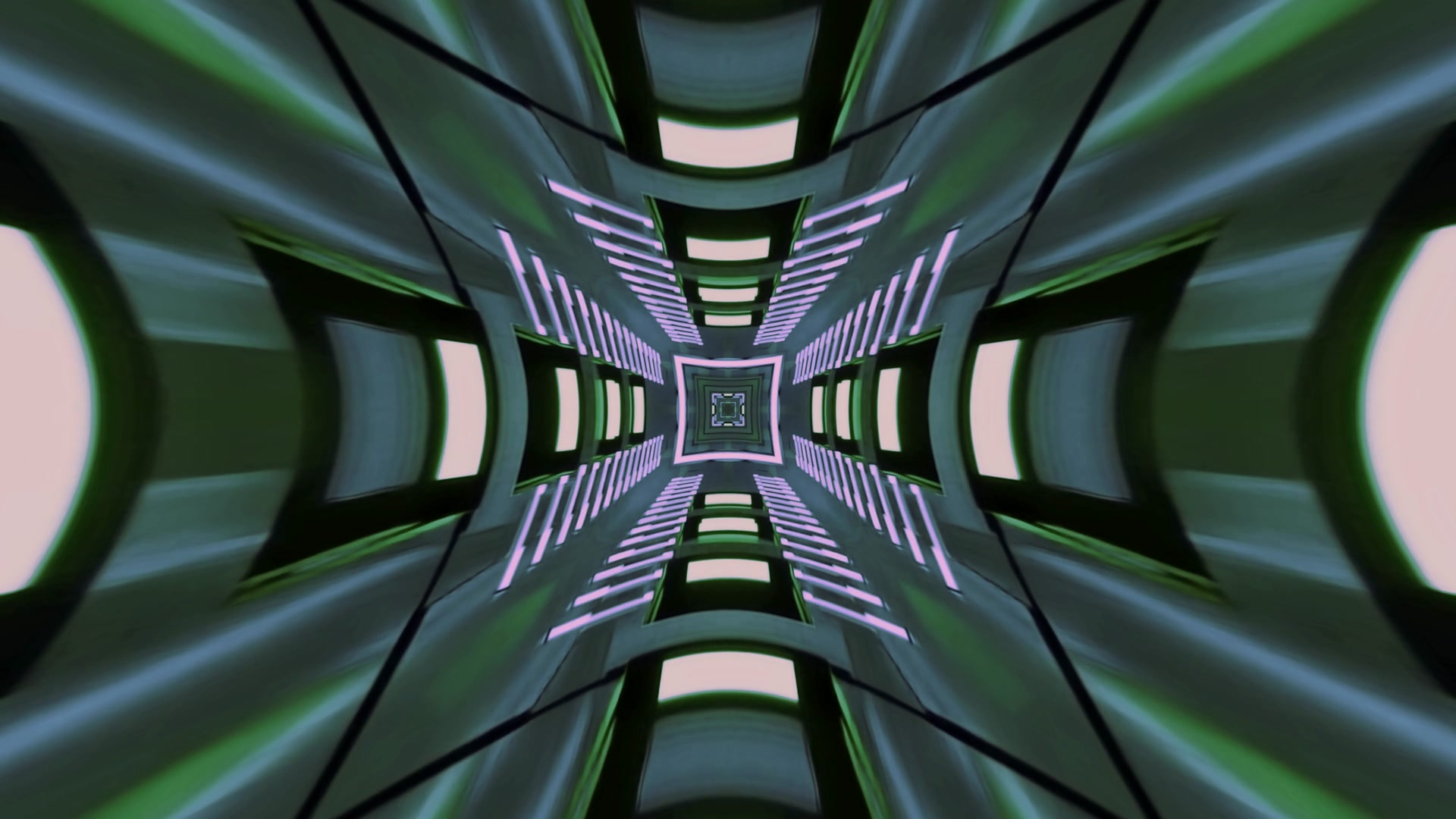 Twnnel Neon Sci-Fi Arbedwr Sgrin PC 4K UHD 60fps VJ Clip