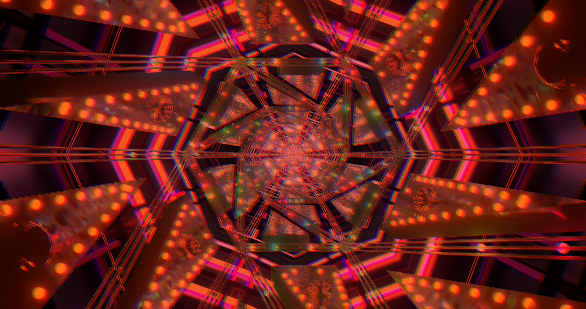 Twnnel Neon Coch Arbedwr Sgrin 4K UHD 60fps VJLoops PC Gliniadur