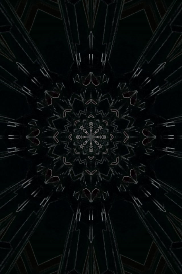 Neon Tunnel Fractal Mandala 2:3 Photo Portrait 60fps Screensaver Vj Loop