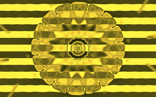 Twnnel Neon Ffrwydrad Sêr Melyn Dolen VJ 16:10 Macbook 60fps Arbedwr Sgrin